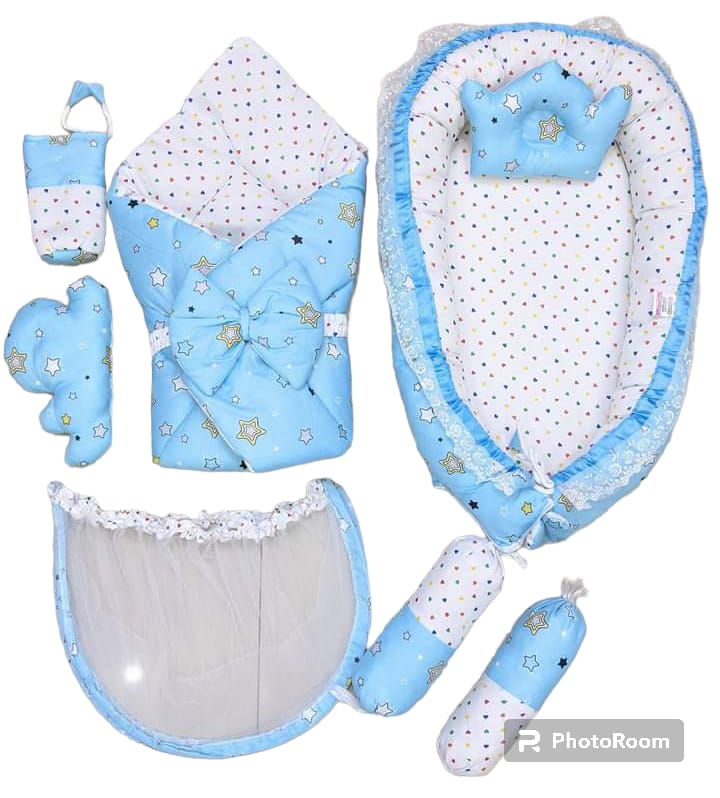 8 pcs/Set New Born Baby Bedding Set Carry Nest