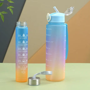 3-piece Set Reusable Sports Water Bottles With  Carrying Handles