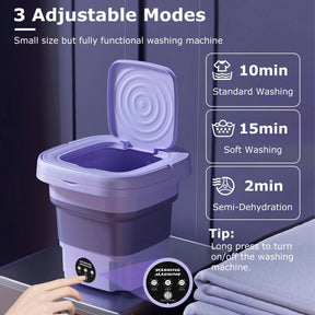 Foldable Mini Washing Machine With Dryer