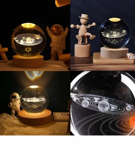 USB LED Night Light Galaxy Ball Table Lamp 3D