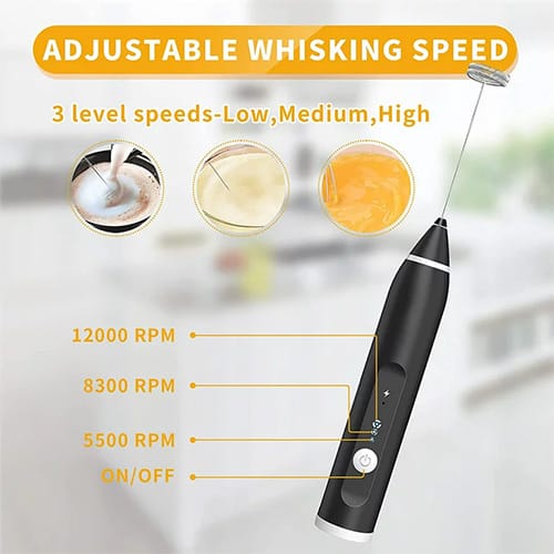 2 in 1 Electric Rechargeable Coffee Beater