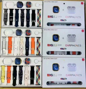 i20 Ultra Smart Watch with Airbuds 7 in 1 set